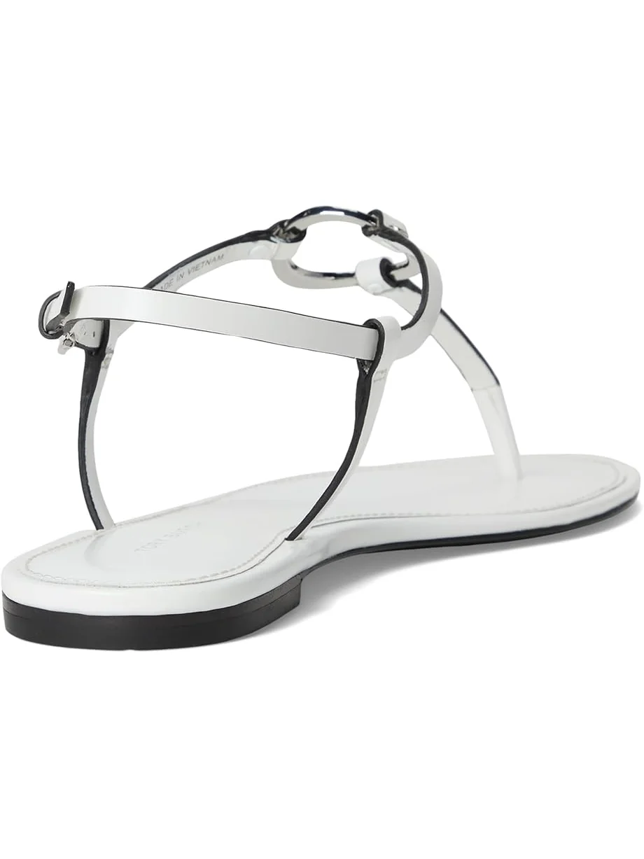 Сандалии Tory Burch Ring Sandal — изображение 5 из 7, белый