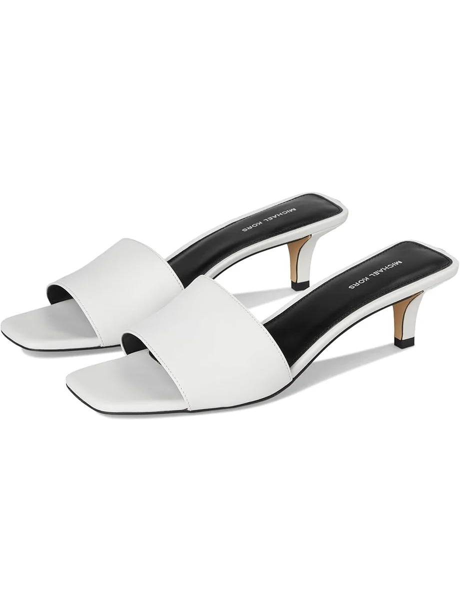 Туфли MICHAEL Michael Kors Merriam Kitten Sandal — изображение 1 из 7, белый