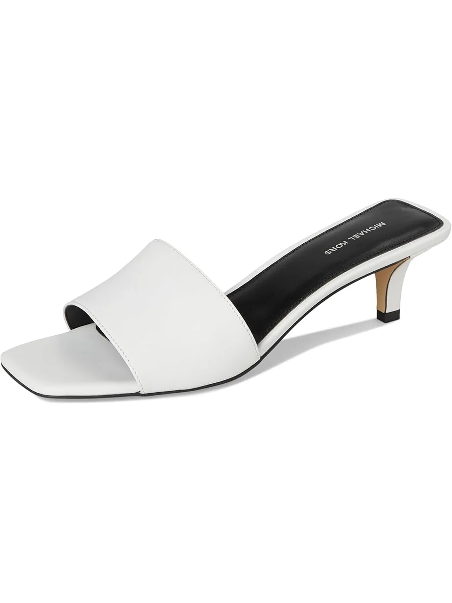 Туфли MICHAEL Michael Kors Merriam Kitten Sandal — изображение 7 из 7, белый