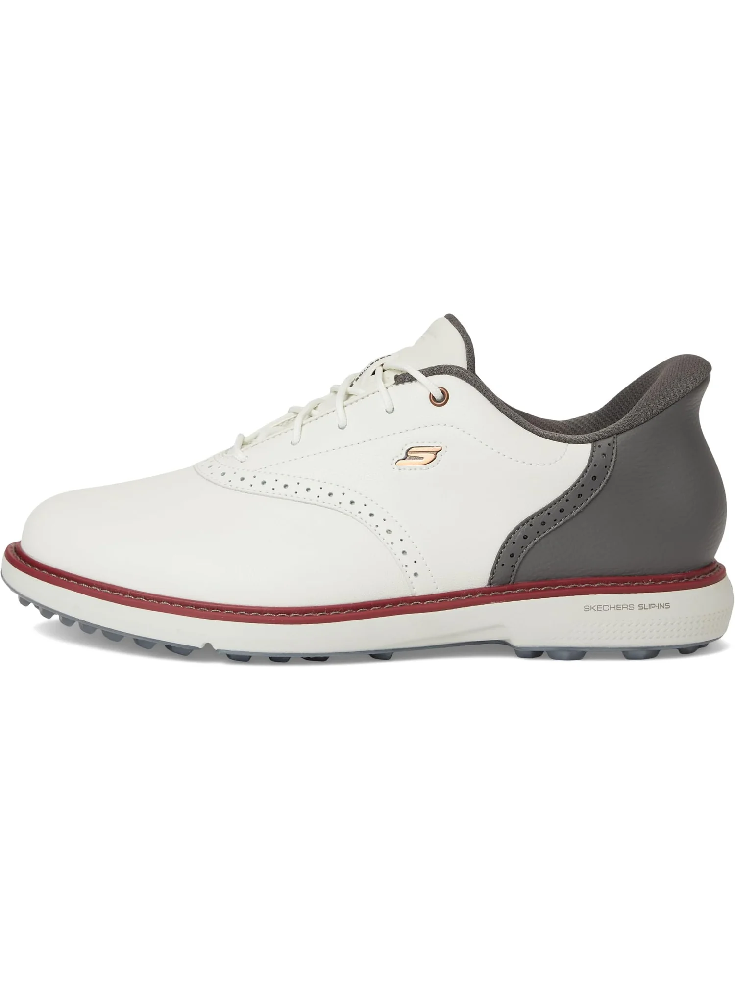 Кроссовки Skechers GO GOLF Prestige Slip-In ArchFit Spikeless Golf Shoe — изображение 4 из 7, натуральный/серый