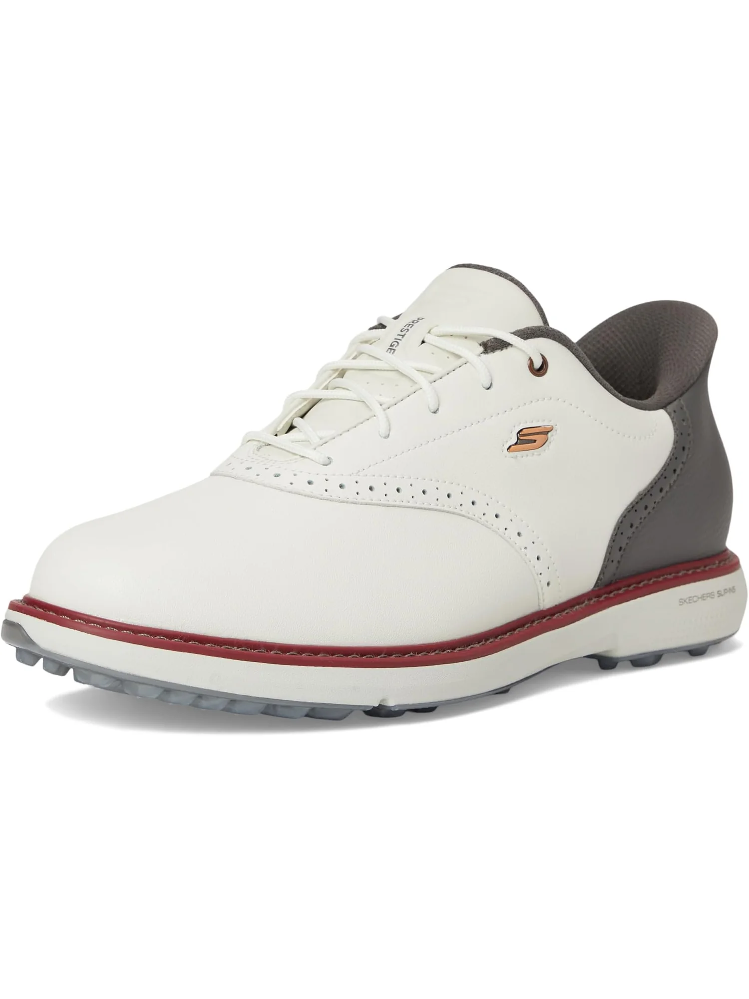 Кроссовки Skechers GO GOLF Prestige Slip-In ArchFit Spikeless Golf Shoe — изображение 7 из 7, натуральный/серый