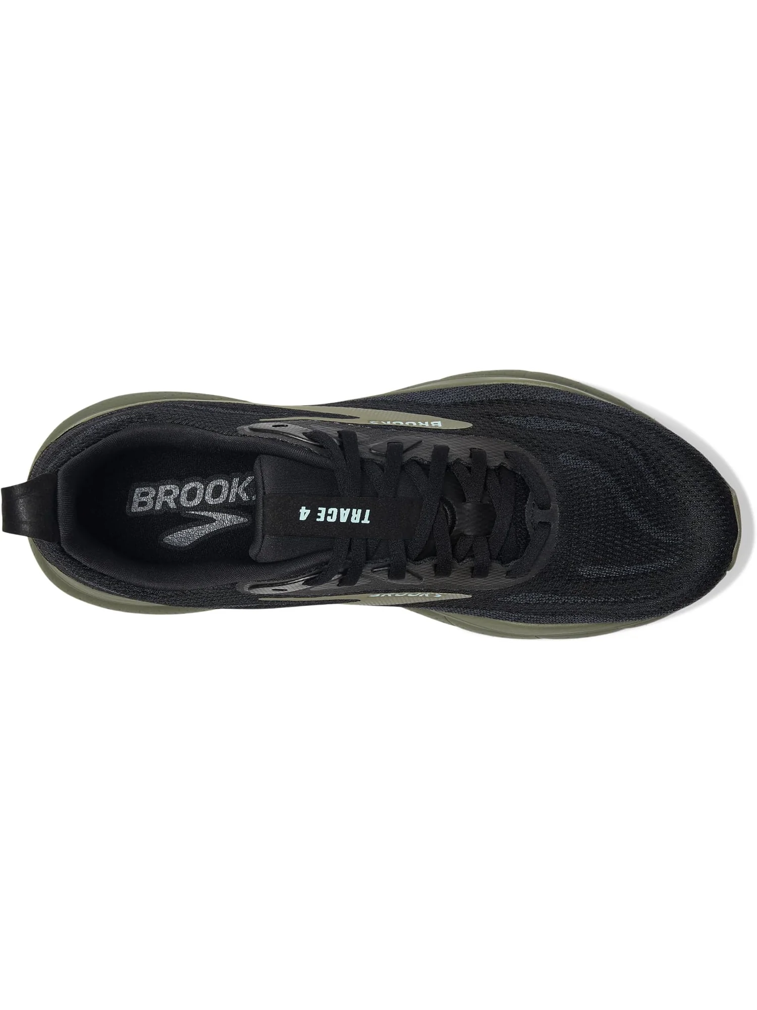 Кроссовки Brooks Trace 4 — изображение 2 из 7, черный//оливковый