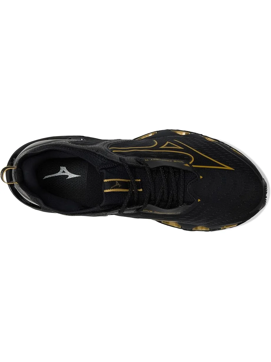 Кроссовки Mizuno Wave Prophecy 14 — изображение 2 из 7, черный/золотистый