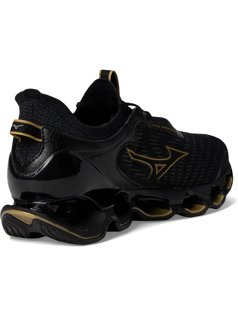 Кроссовки Mizuno Wave Prophecy 14 — изображение 5 из 7, черный/золотистый