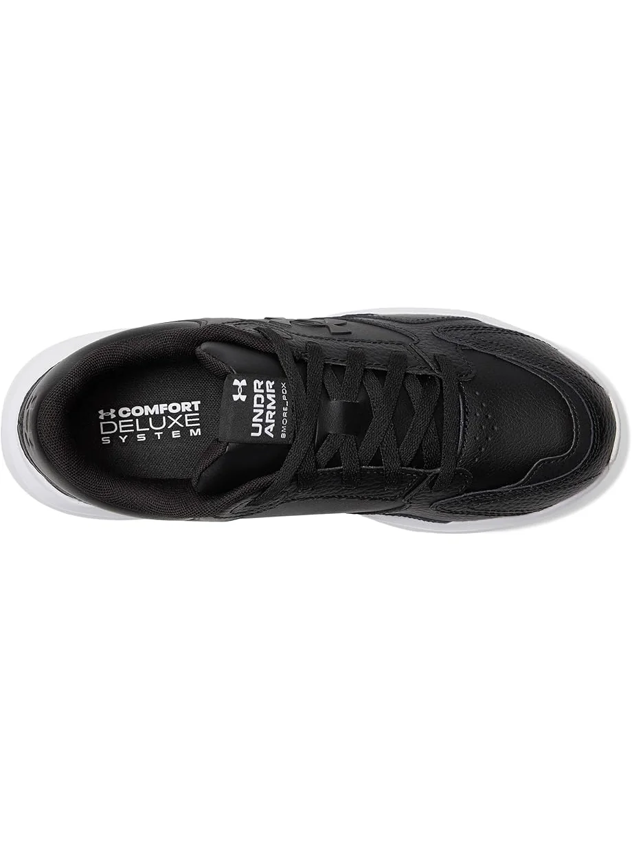 Кроссовки Under Armour Edge Leather — изображение 2 из 7, черный/черный/белый