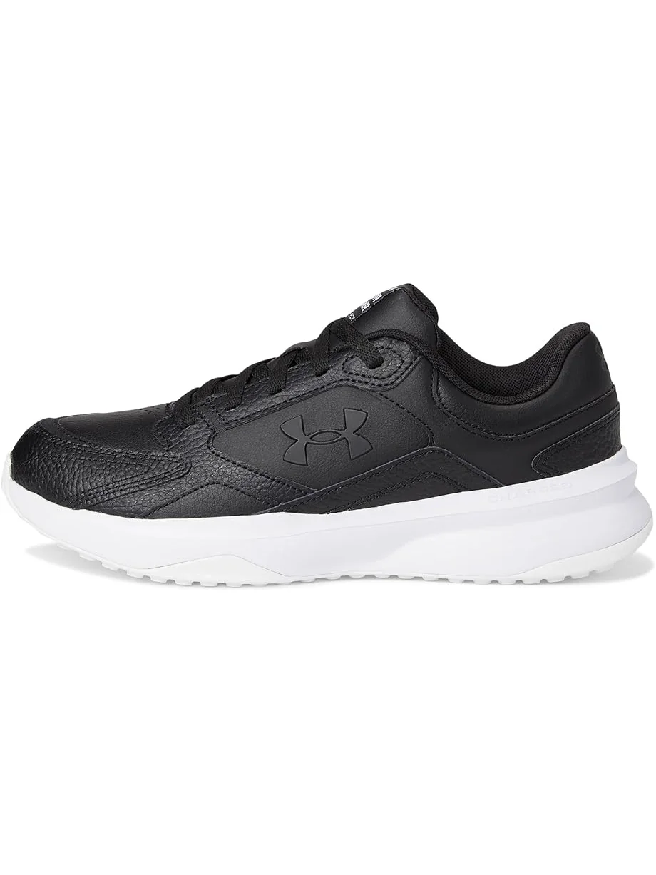 Кроссовки Under Armour Edge Leather — изображение 4 из 7, черный/черный/белый