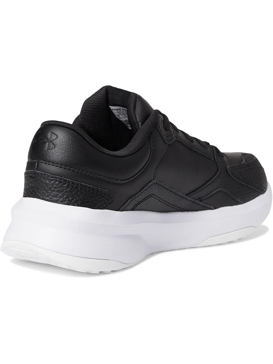 Кроссовки Under Armour Edge Leather — изображение 5 из 7, черный/черный/белый