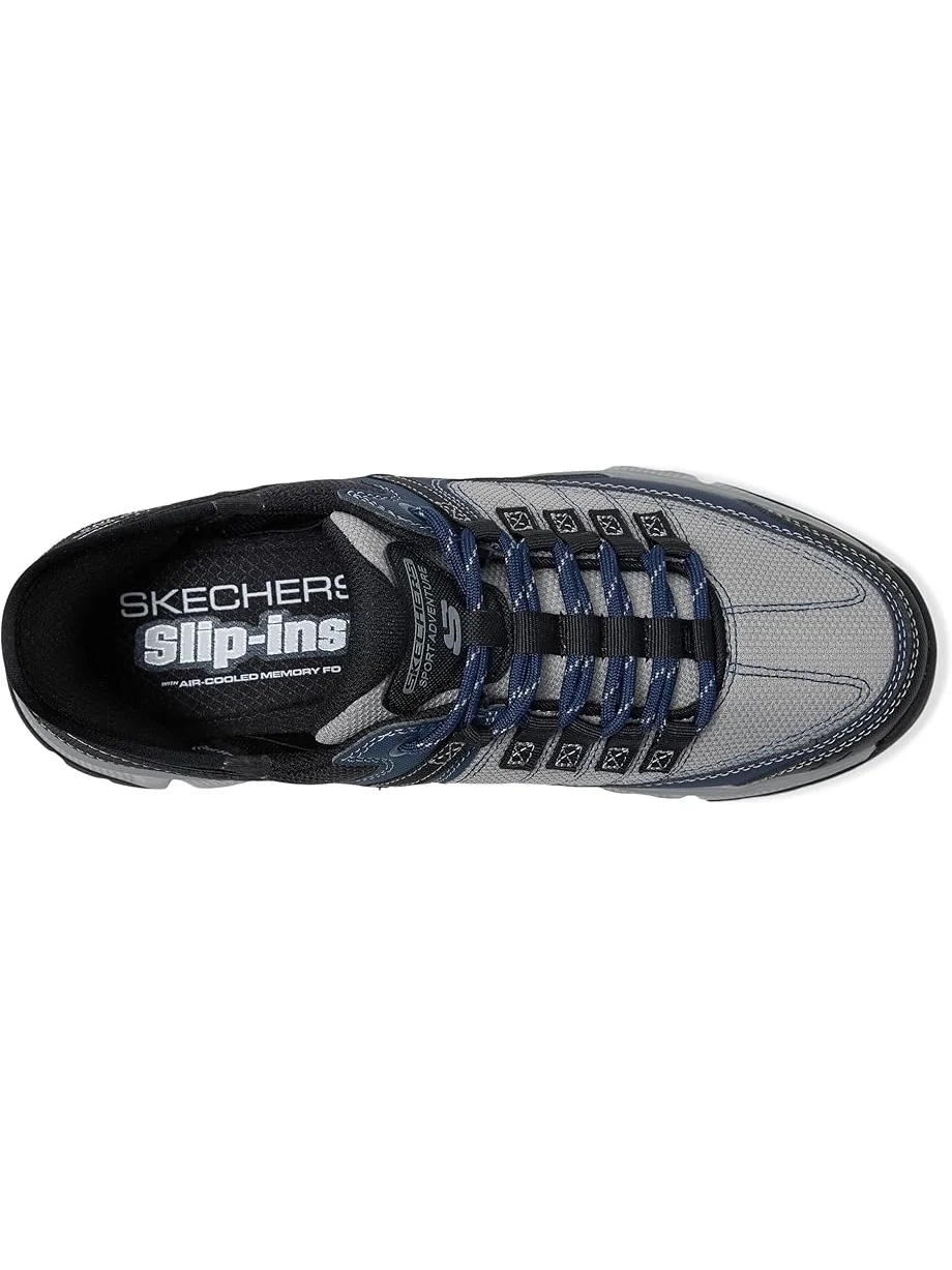 Кроссовки SKECHERS Summits AT Hands Free Slip-In — изображение 2 из 7, серый/темно-синий