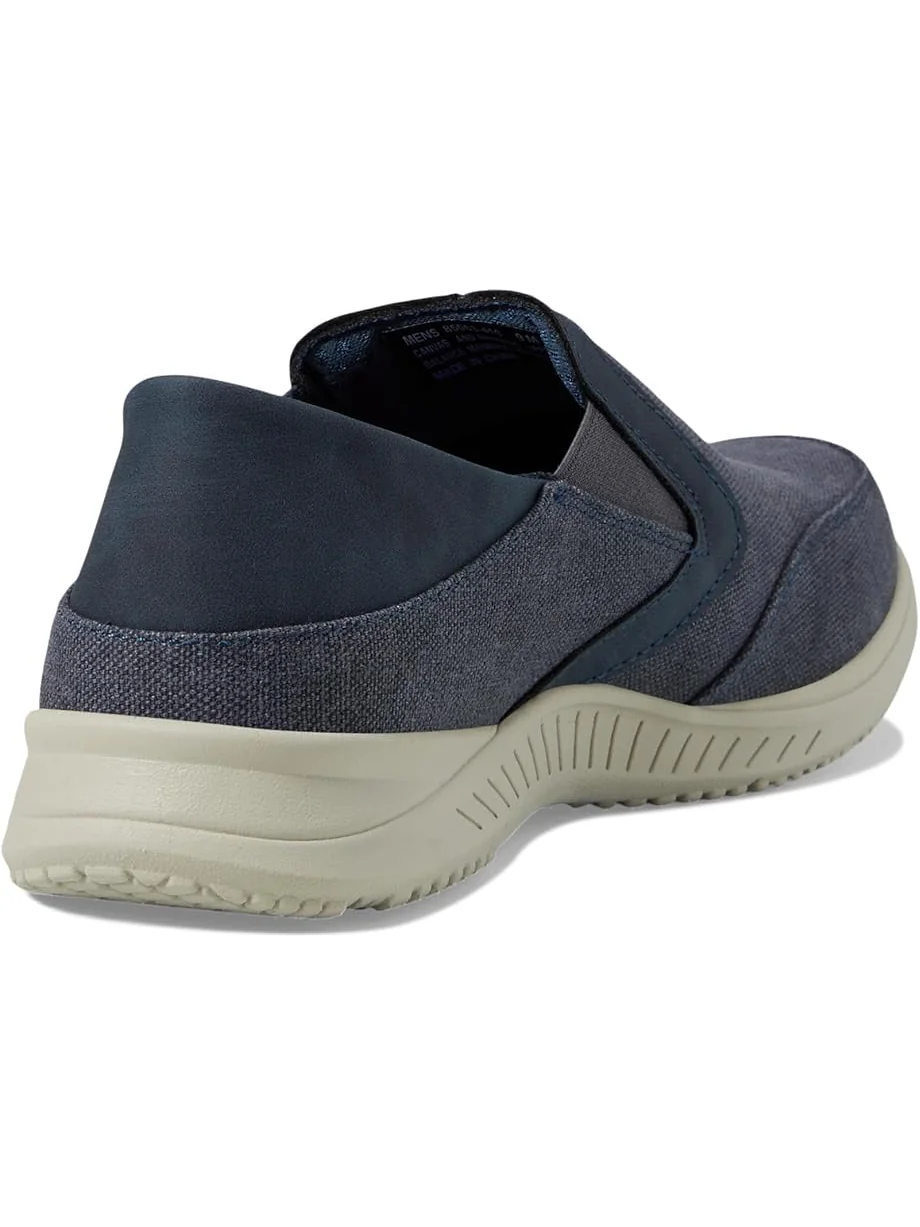 Кроссовки Nunn Bush Conway EZ Canvas Moccasin Toe Slip-On Easy Slip-In Loafer — изображение 5 из 6, темно-синий