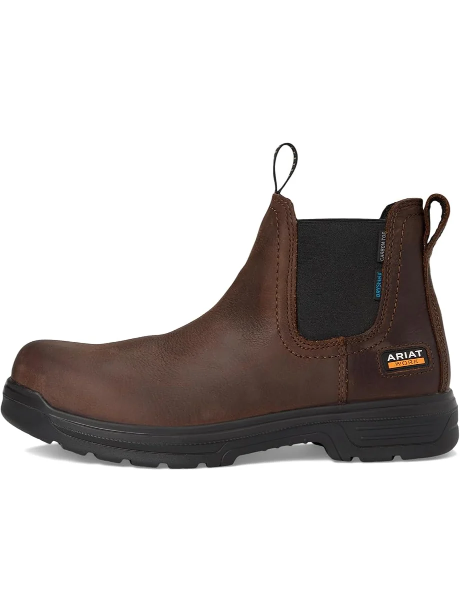 Ботинки Ariat Turbo Chelsea CSA Waterproof Carbon Toe Work Boots — изображение 4 из 7, насыщенный коричневый