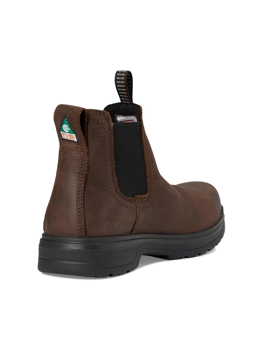Ботинки Ariat Turbo Chelsea CSA Waterproof Carbon Toe Work Boots — изображение 5 из 7, насыщенный коричневый