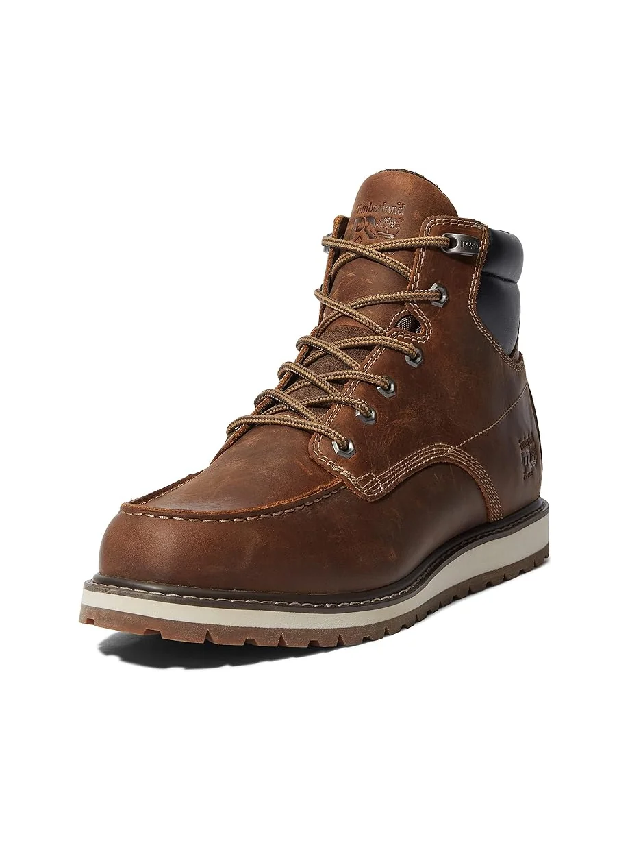 Ботинки мужские Timberland PRO Irvine Wedge кожаные с мягким носком — изображение 1 из 6, коричневый