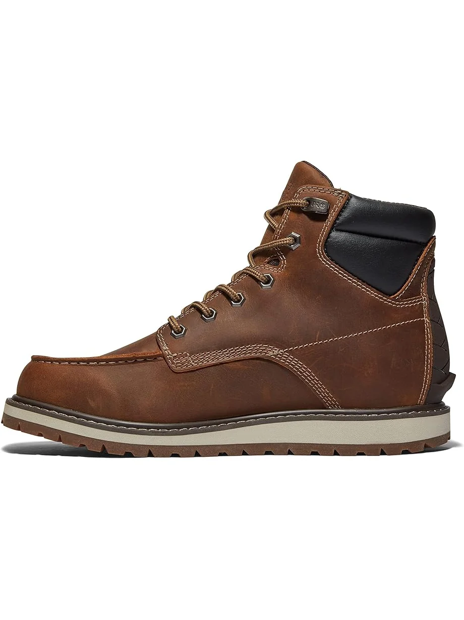 Ботинки мужские Timberland PRO Irvine Wedge кожаные с мягким носком — изображение 4 из 6, коричневый