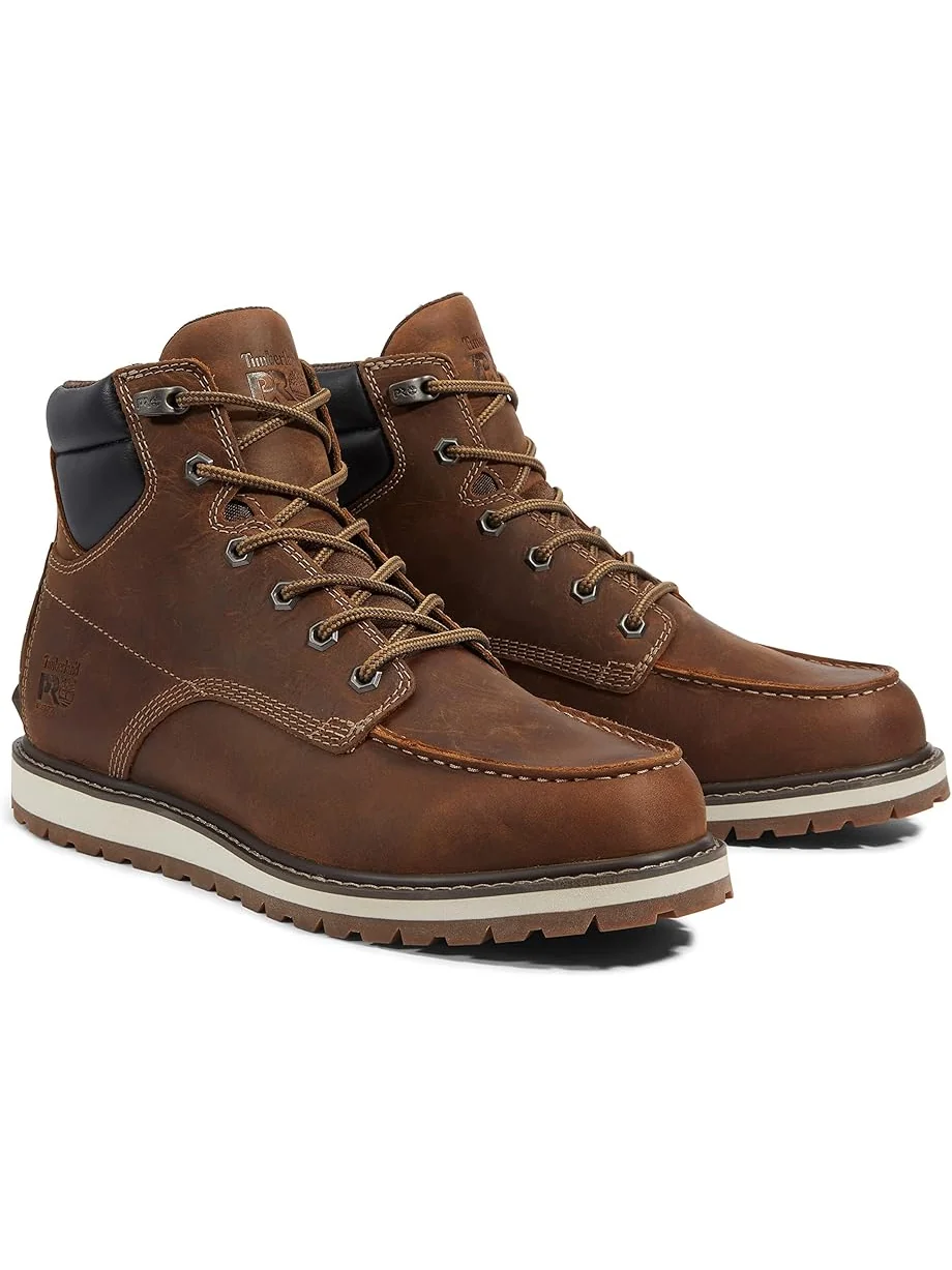 Ботинки мужские Timberland PRO Irvine Wedge кожаные с мягким носком — изображение 6 из 6, коричневый