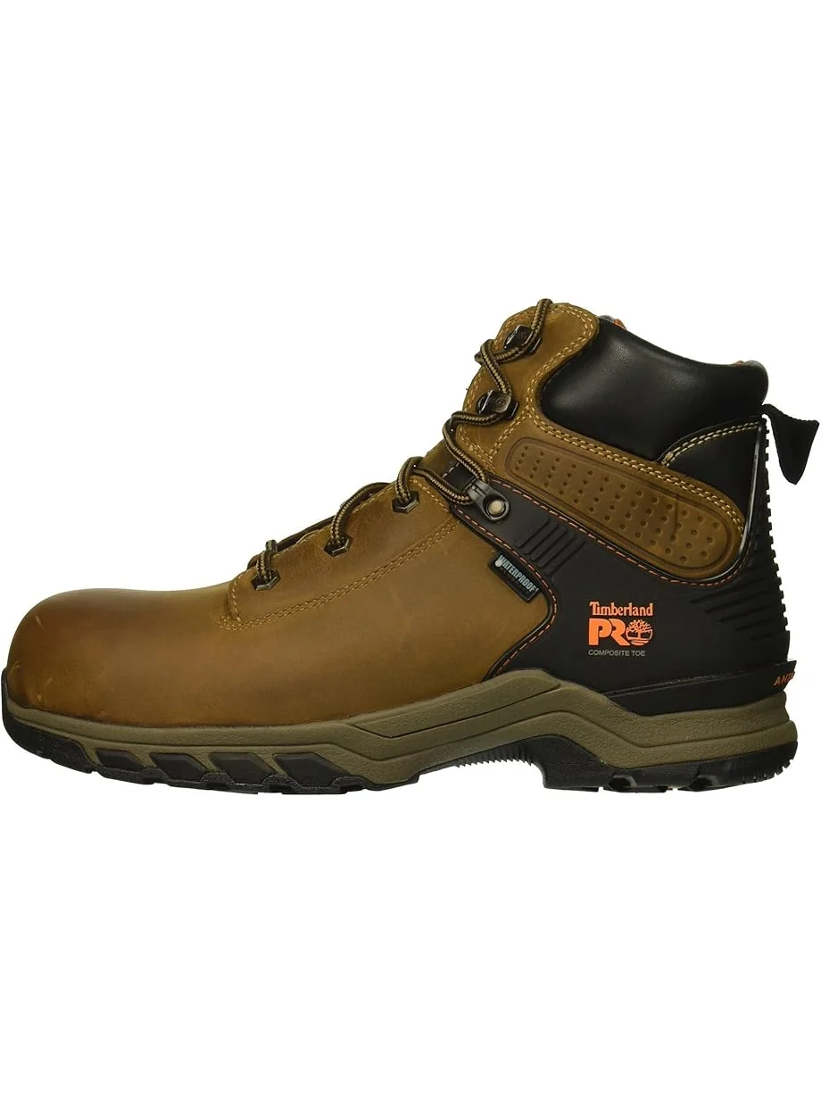 Мужские ботинки Timberland PRO Hypercharge Safety Toe WP, водонепроницаемые — изображение 4 из 7, коричневый