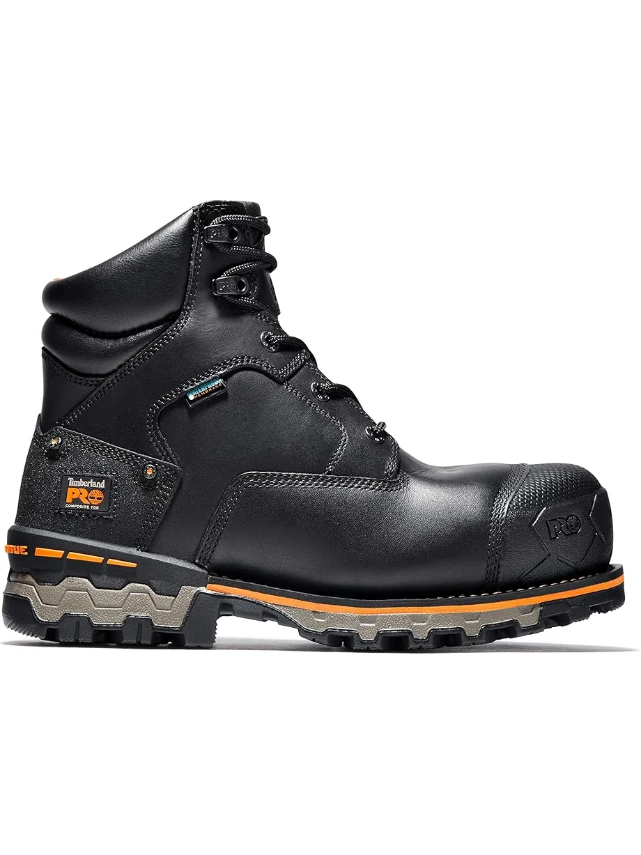 Ботинки мужские Timberland PRO Boondock Водонепроницаемые Кожаные Композитный Защитный Носок Черные — изображение 5 из 6