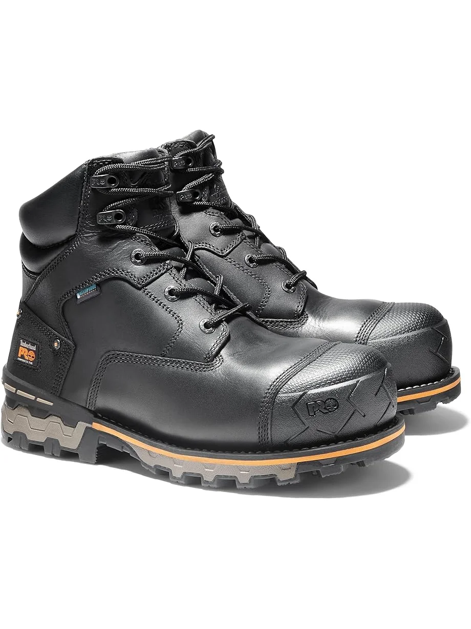 Ботинки мужские Timberland PRO Boondock Водонепроницаемые Кожаные Композитный Защитный Носок Черные — изображение 6 из 6