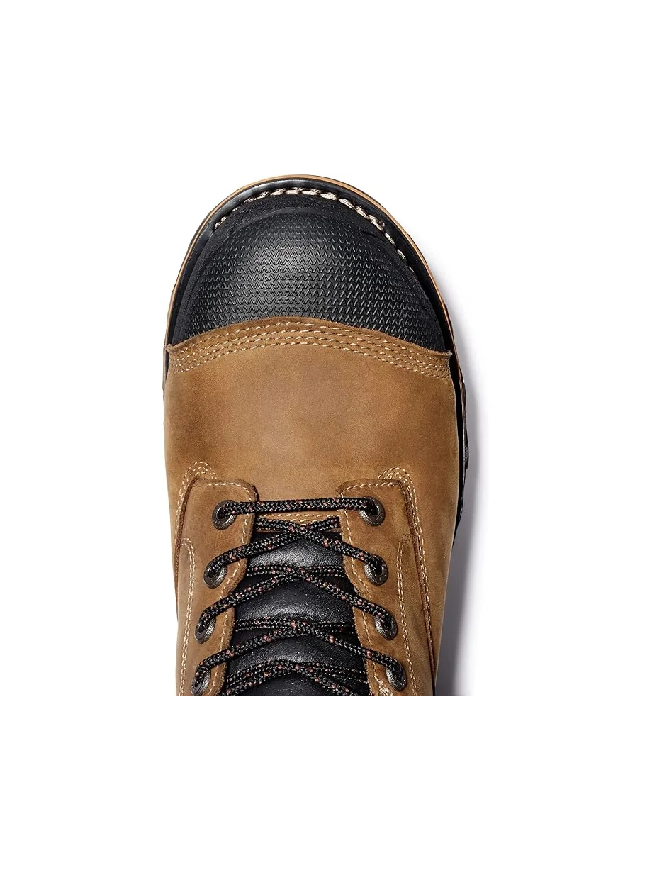 Мужские ботинки Timberland PRO Boondock, водонепроницаемые, с композитным защитным носком — изображение 2 из 6, коричневый