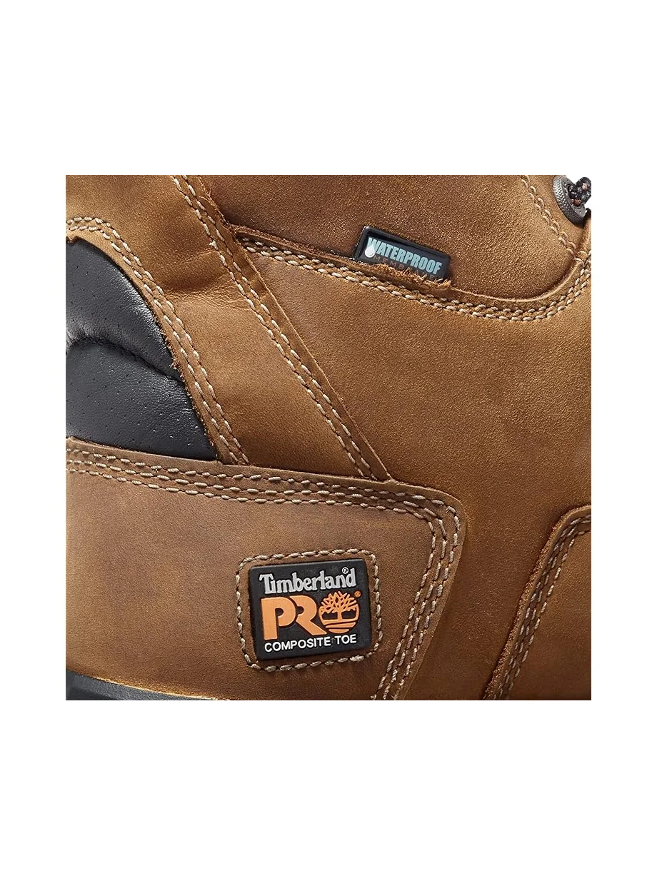 Мужские ботинки Timberland PRO Boondock, водонепроницаемые, с композитным защитным носком — изображение 4 из 6, коричневый