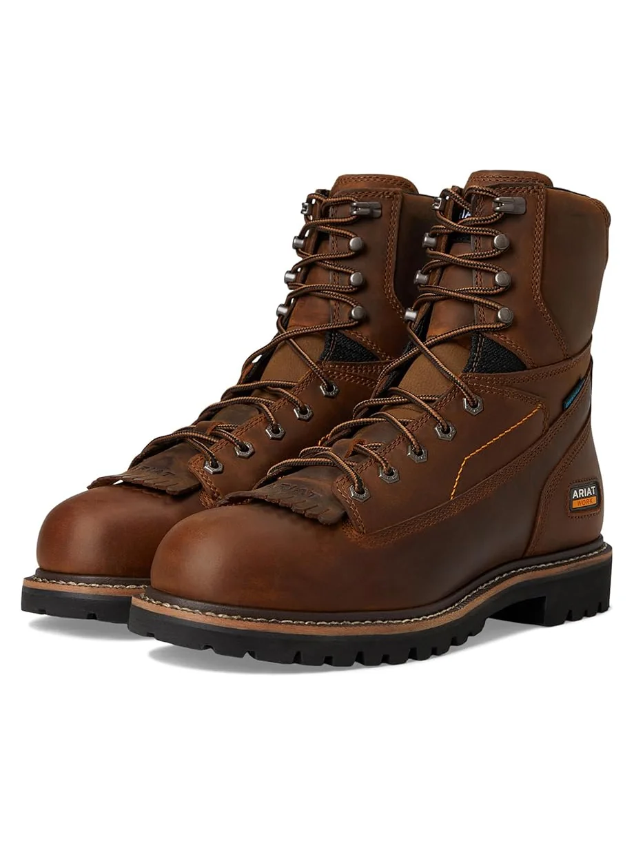 Ботинки Ariat Longview Shock Shield 8" Waterproof Work Boots — изображение 1 из 7, коричневый