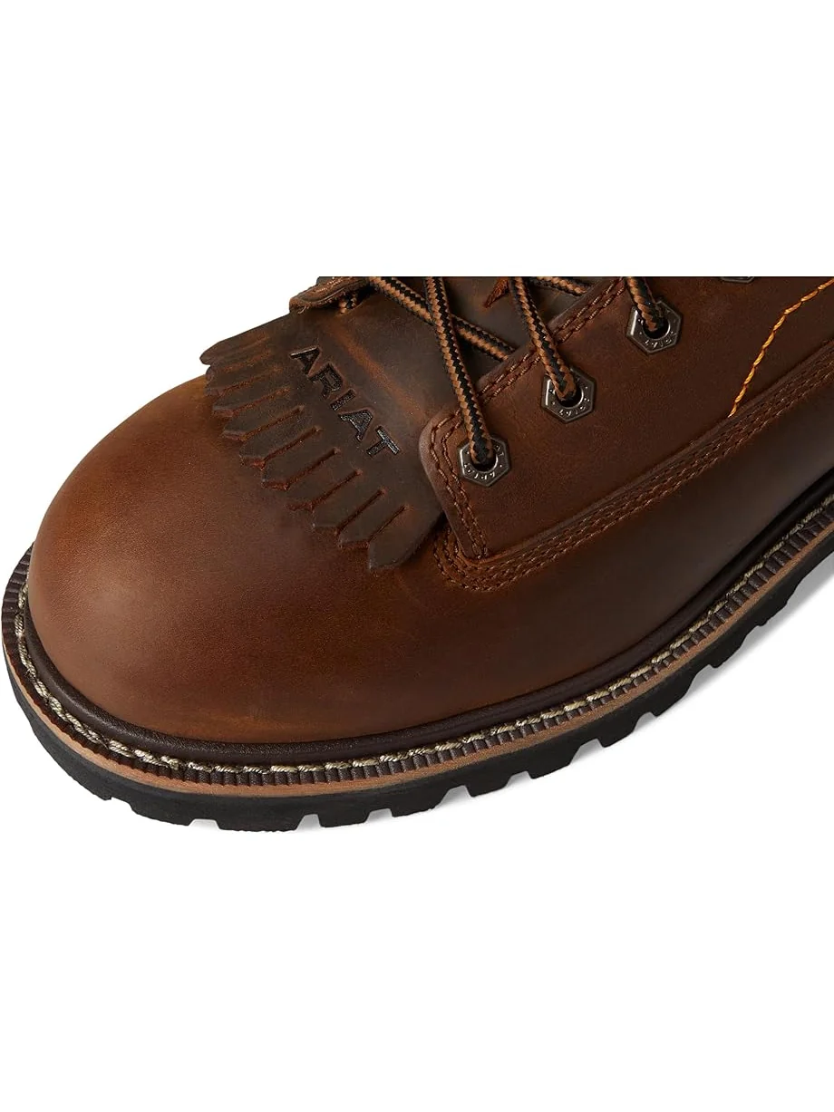 Ботинки Ariat Longview Shock Shield 8" Waterproof Work Boots — изображение 2 из 7, коричневый