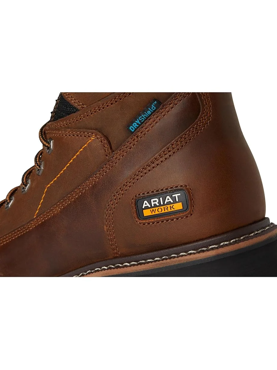 Ботинки Ariat Longview Shock Shield 8" Waterproof Work Boots — изображение 6 из 7, коричневый