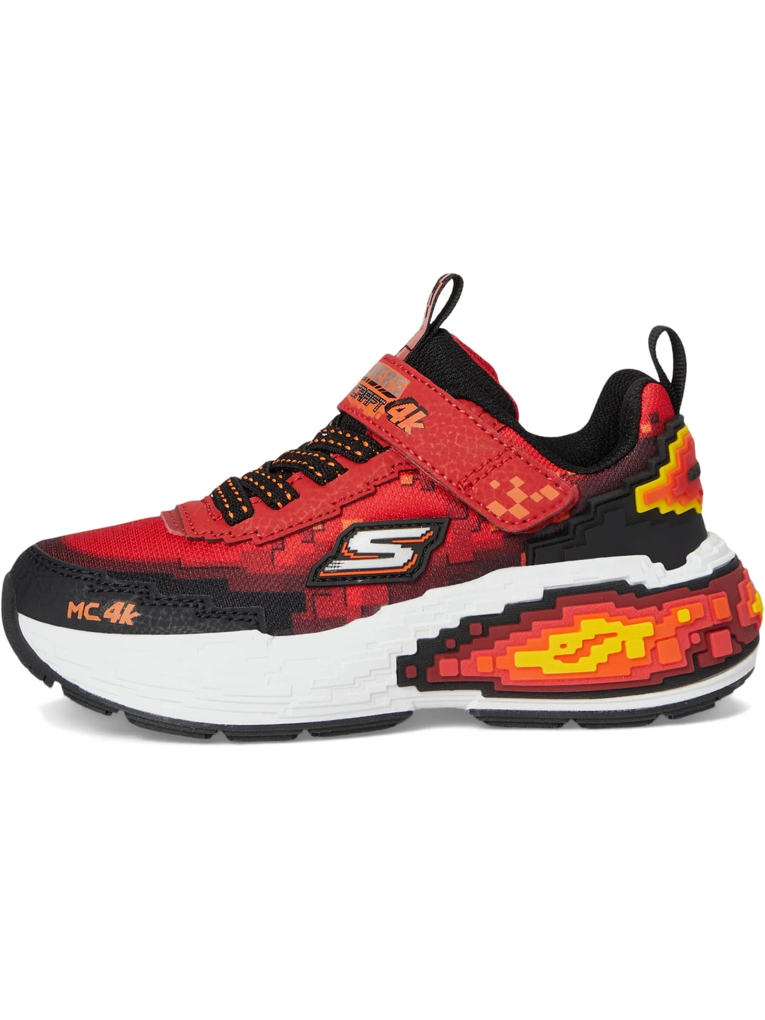 Кроссовки SKECHERS KIDS Mega-Craft 4K 402160L — изображение 4 из 7, красный/черный