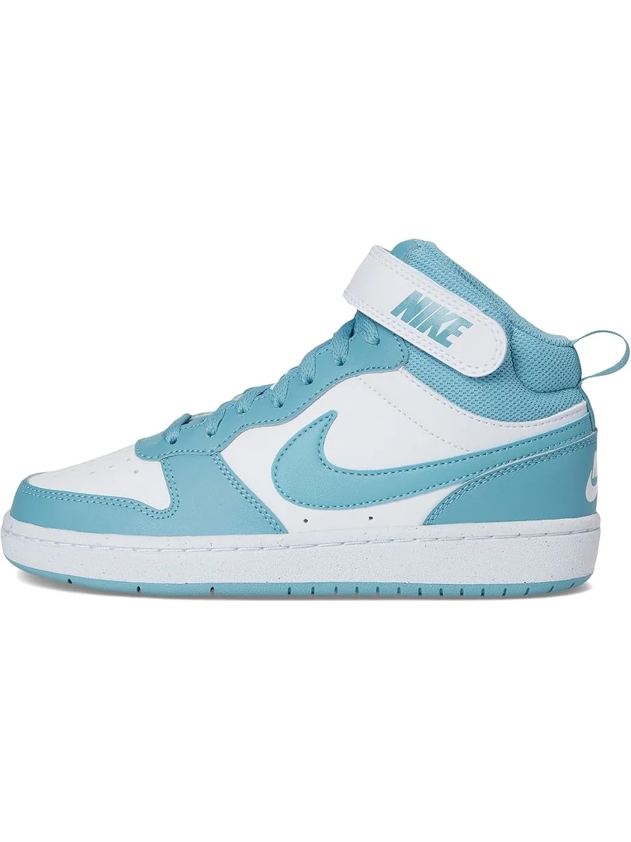 Кроссовки Nike Kids Court Borough Mid 2 — изображение 4 из 7, белый/джинсовый синий