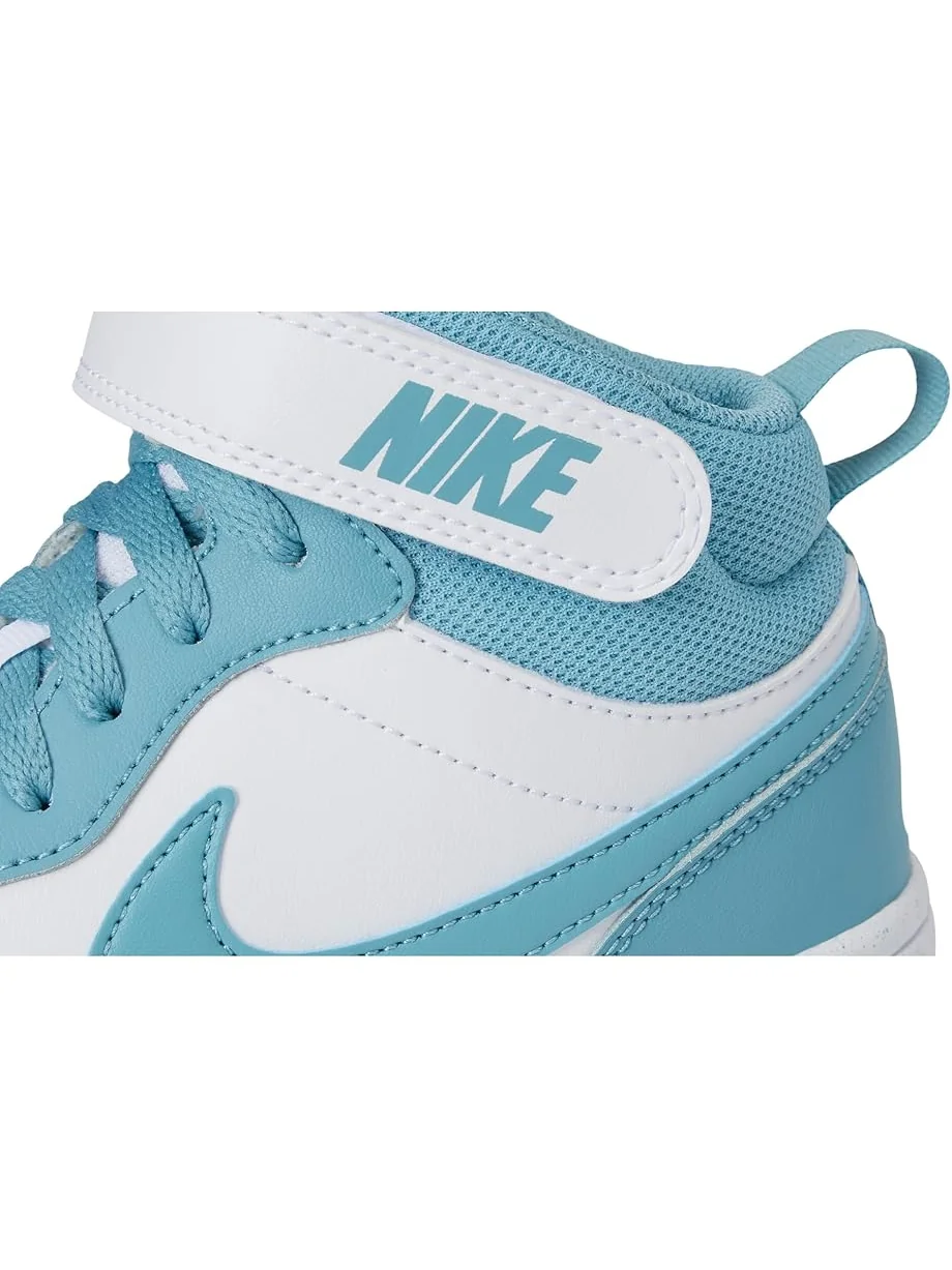 Кроссовки Nike Kids Court Borough Mid 2 — изображение 6 из 7, белый/джинсовый синий