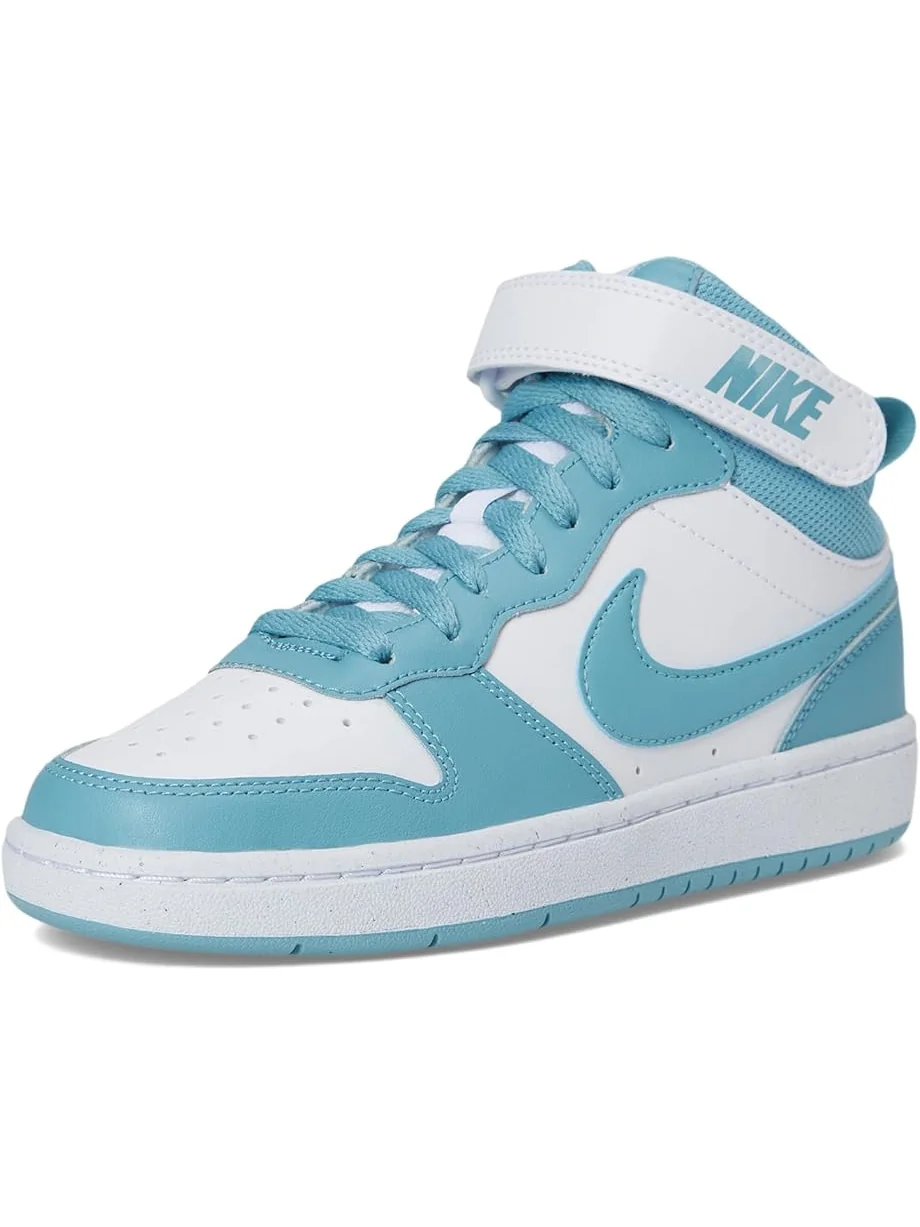 Кроссовки Nike Kids Court Borough Mid 2 — изображение 7 из 7, белый/джинсовый синий