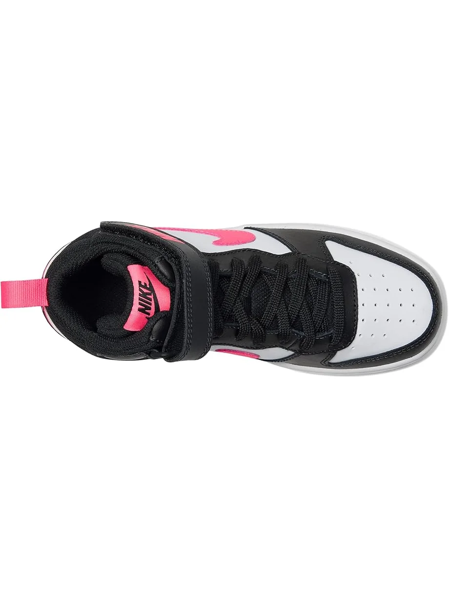 Кроссовки Nike Kids Court Borough Mid 2 — изображение 2 из 7, черный//белый