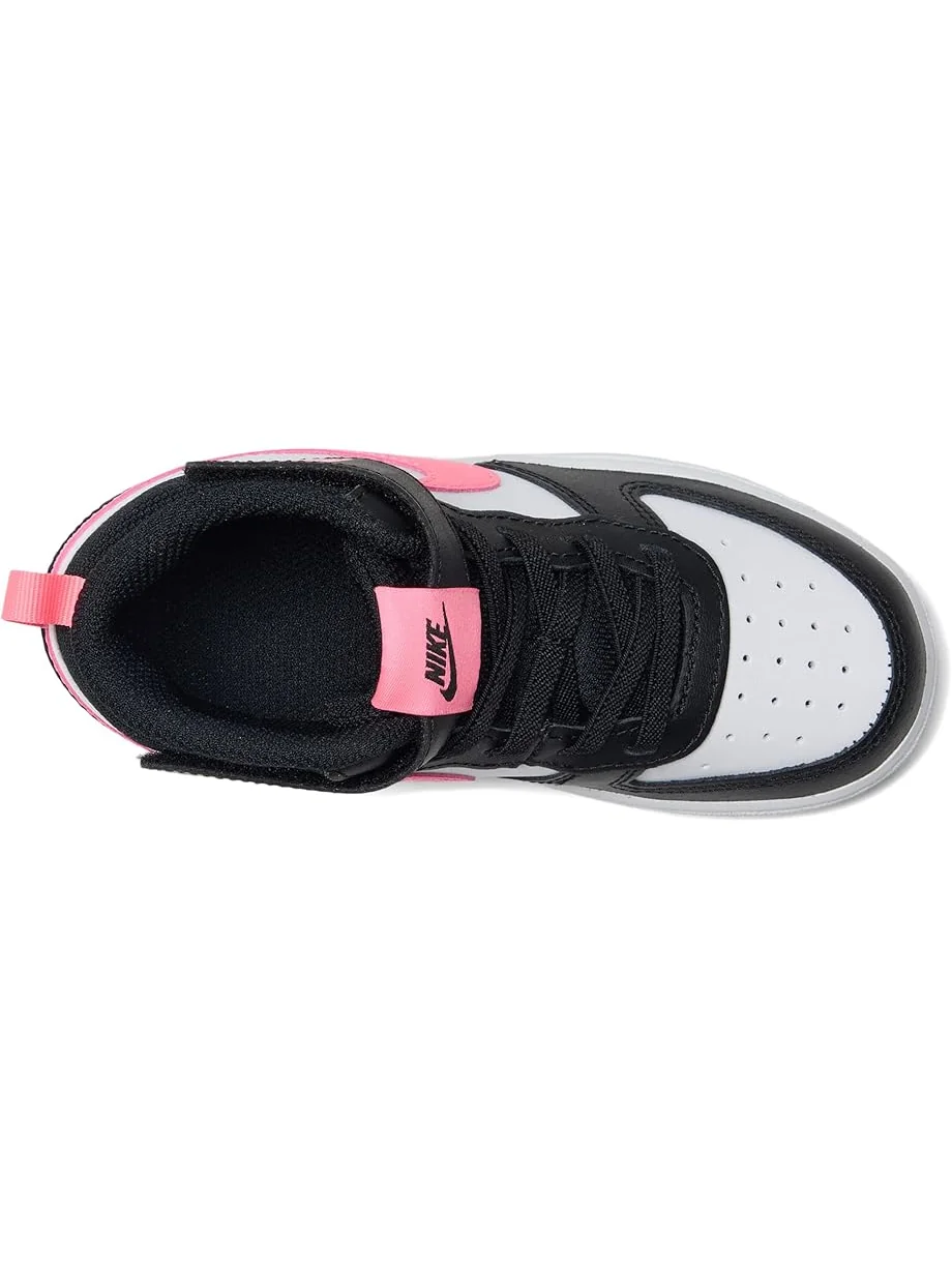 Кроссовки Nike Kids Court Borough Mid 2 — изображение 2 из 7, черный//белый