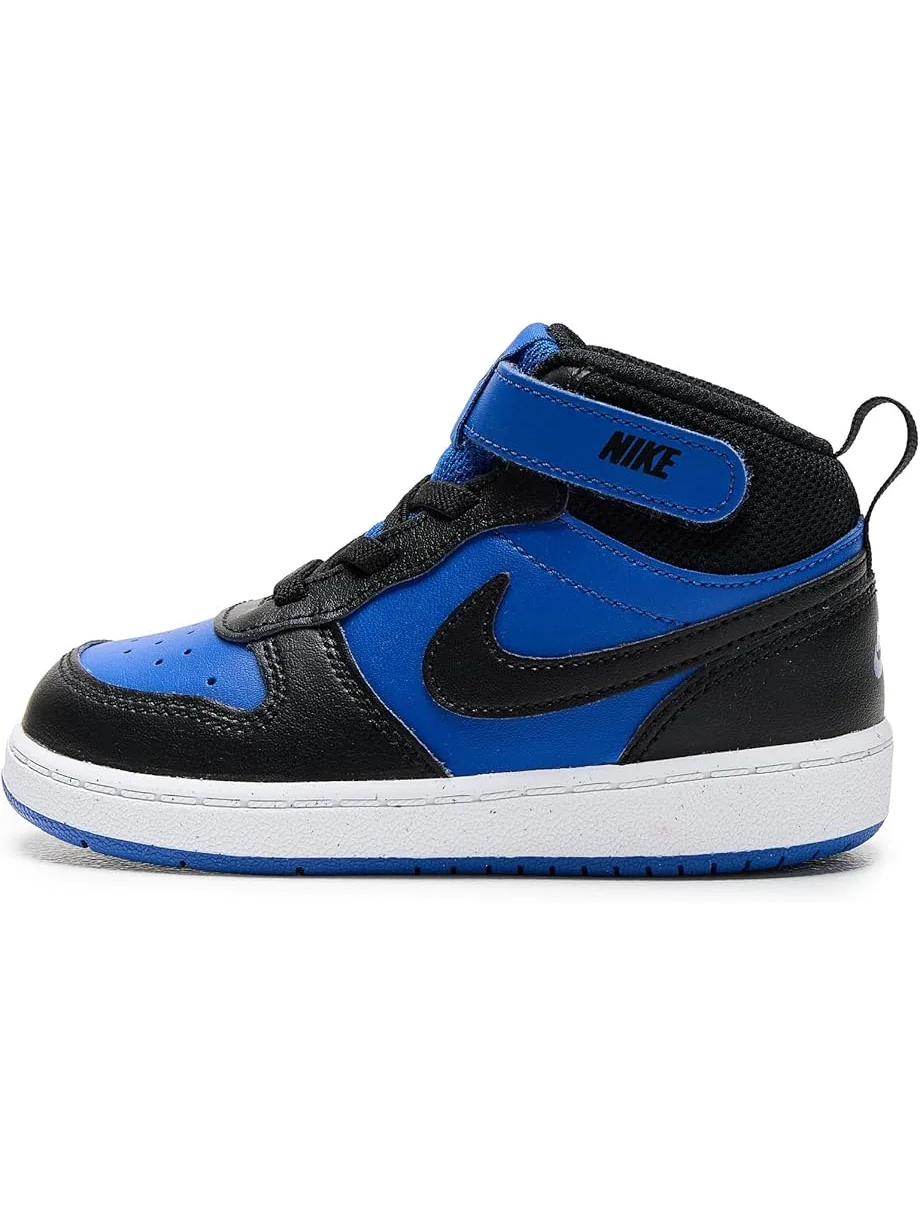Детские кроссовки Nike Kids Court Borough Mid 2 (Infant/Toddler) — изображение 4 из 7, черный/белый
