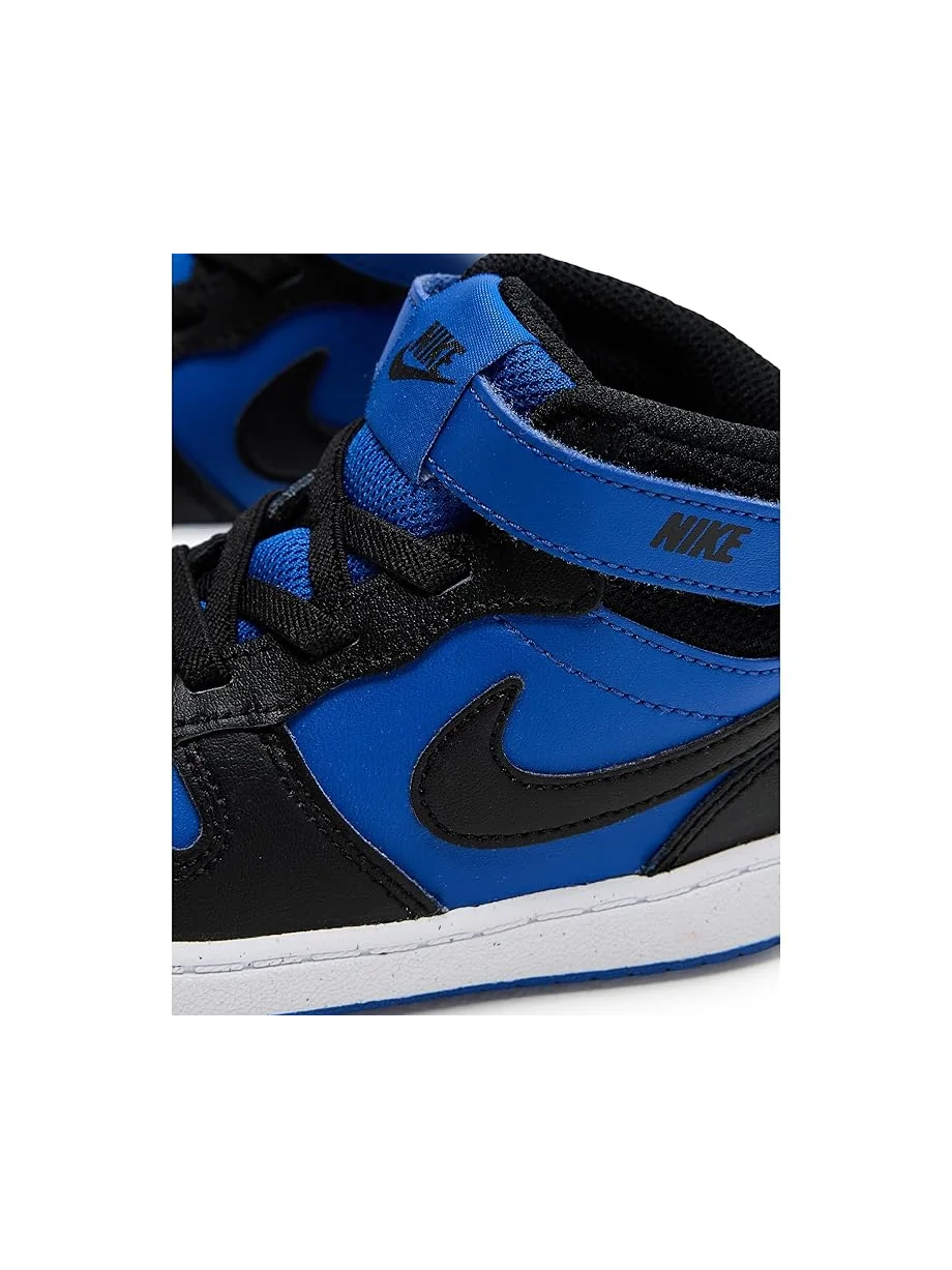 Детские кроссовки Nike Kids Court Borough Mid 2 (Infant/Toddler) — изображение 6 из 7, черный/белый