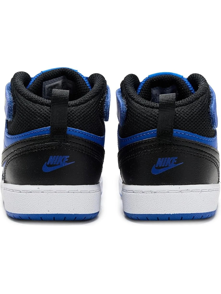 Детские кроссовки Nike Kids Court Borough Mid 2 (Infant/Toddler) — изображение 7 из 7, черный/белый