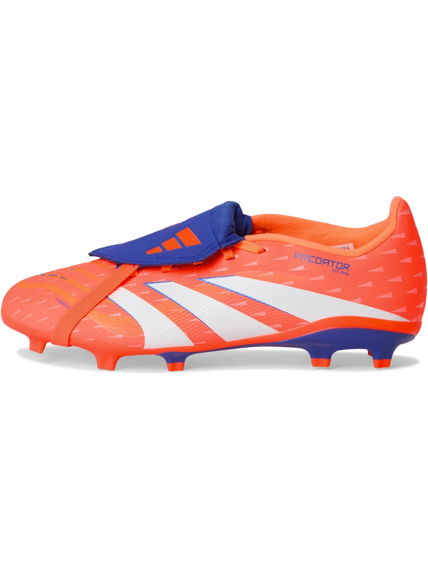 Кроссовки adidas Kids League Predator Fold-Over Tongue Firm Ground/Multi Ground Cleats — изображение 4 из 7, белый/оранжевый