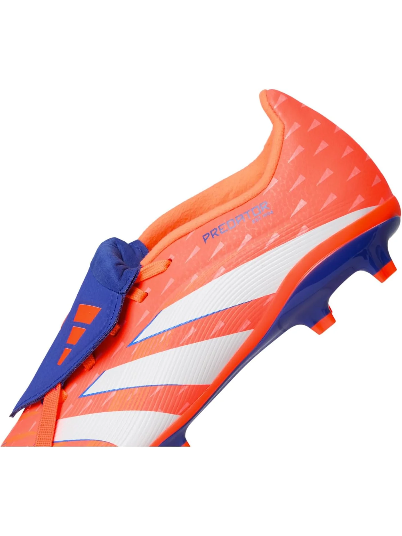 Кроссовки adidas Kids League Predator Fold-Over Tongue Firm Ground/Multi Ground Cleats — изображение 6 из 7, белый/оранжевый