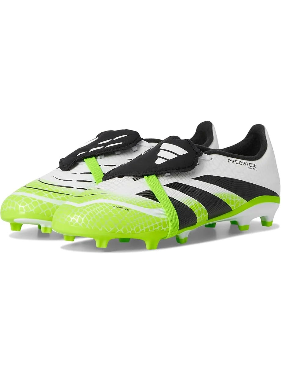 Кроссовки adidas Kids League Predator Fold-Over Tongue Firm Ground/Multi Ground Cleats — изображение 1 из 7, белый/черный