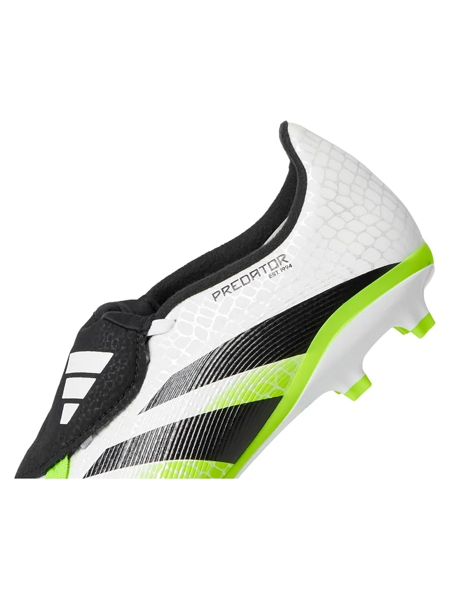 Кроссовки adidas Kids League Predator Fold-Over Tongue Firm Ground/Multi Ground Cleats — изображение 6 из 7, белый/черный