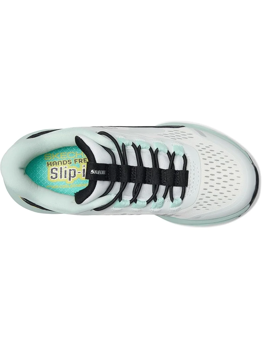 Кроссовки SKECHERS KIDS Skechers Hands Free Slip-ins, Glide-step + - Vista Lane 303654L — изображение 2 из 7, белый/черный