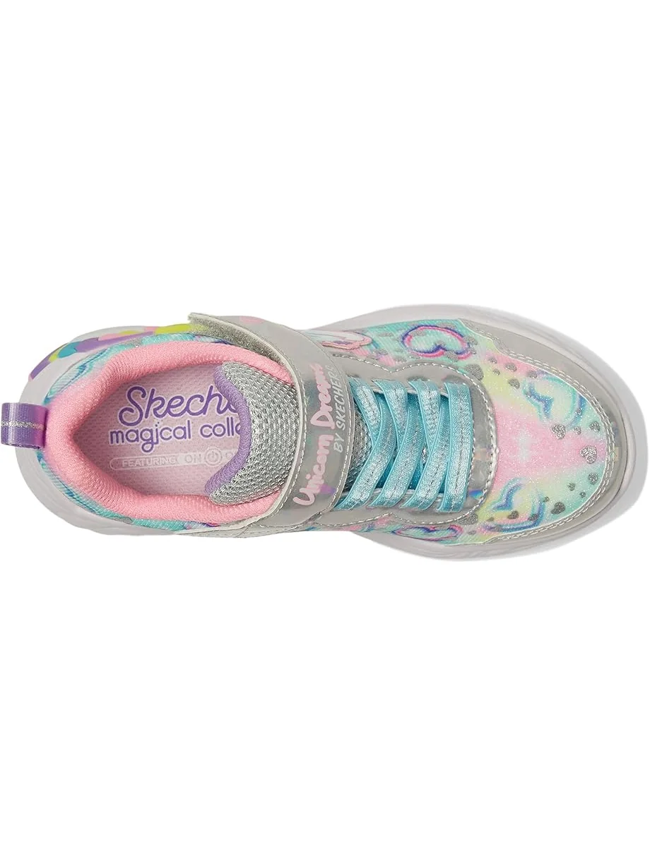 Кроссовки SKECHERS KIDS Unicorn Dreams 303063l — изображение 2 из 7, серебристый/мульти