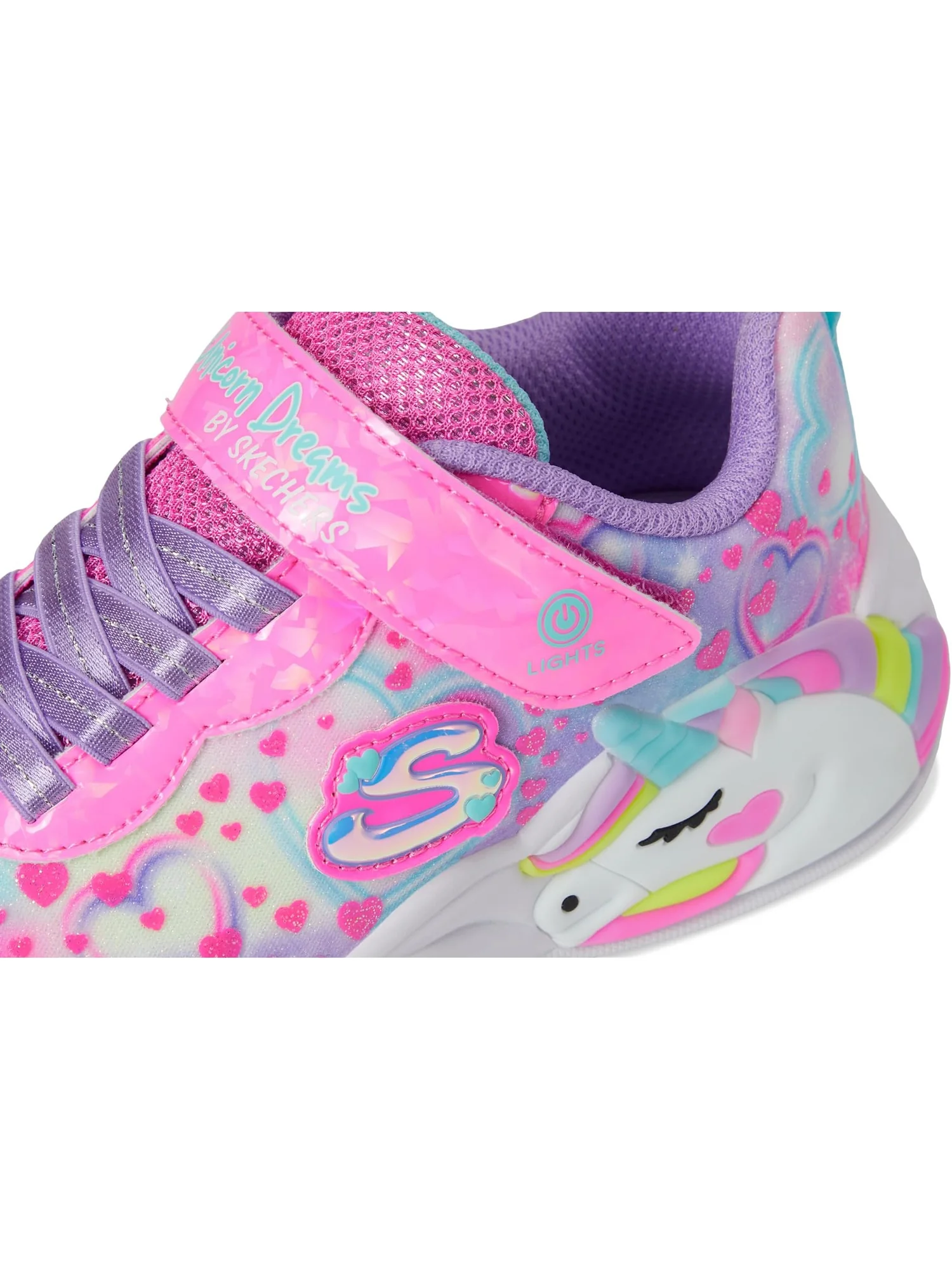 Кроссовки SKECHERS KIDS Unicorn Dreams 303063l — изображение 6 из 7, розовый/мульти