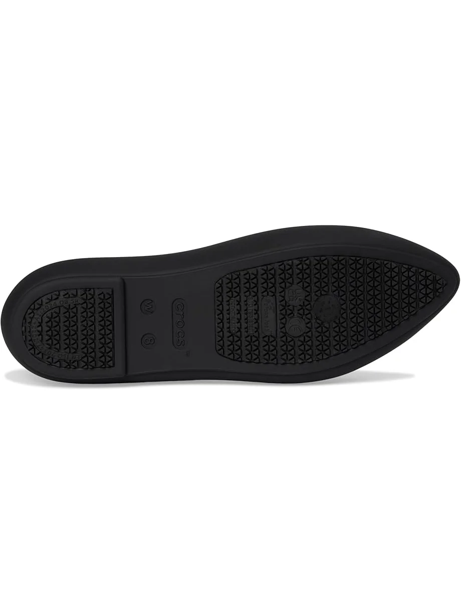Балетки Crocs Work On the Clock Work Flats — изображение 3 из 7, черный