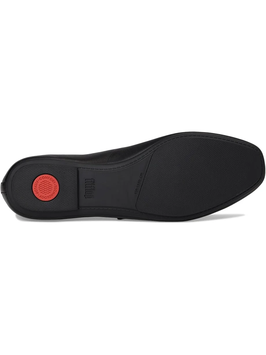 Балетки FitFlop Delicato Soft Leather Mary Janes — изображение 3 из 7, черный