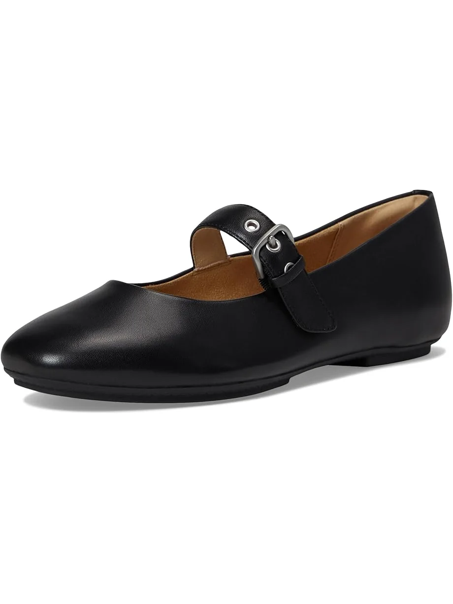 Балетки FitFlop Delicato Soft Leather Mary Janes — изображение 7 из 7, черный
