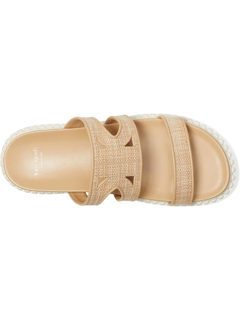 Балетки Kate Spade New York Duo Raffia Sport Sandals — изображение 2 из 7, прозрачный