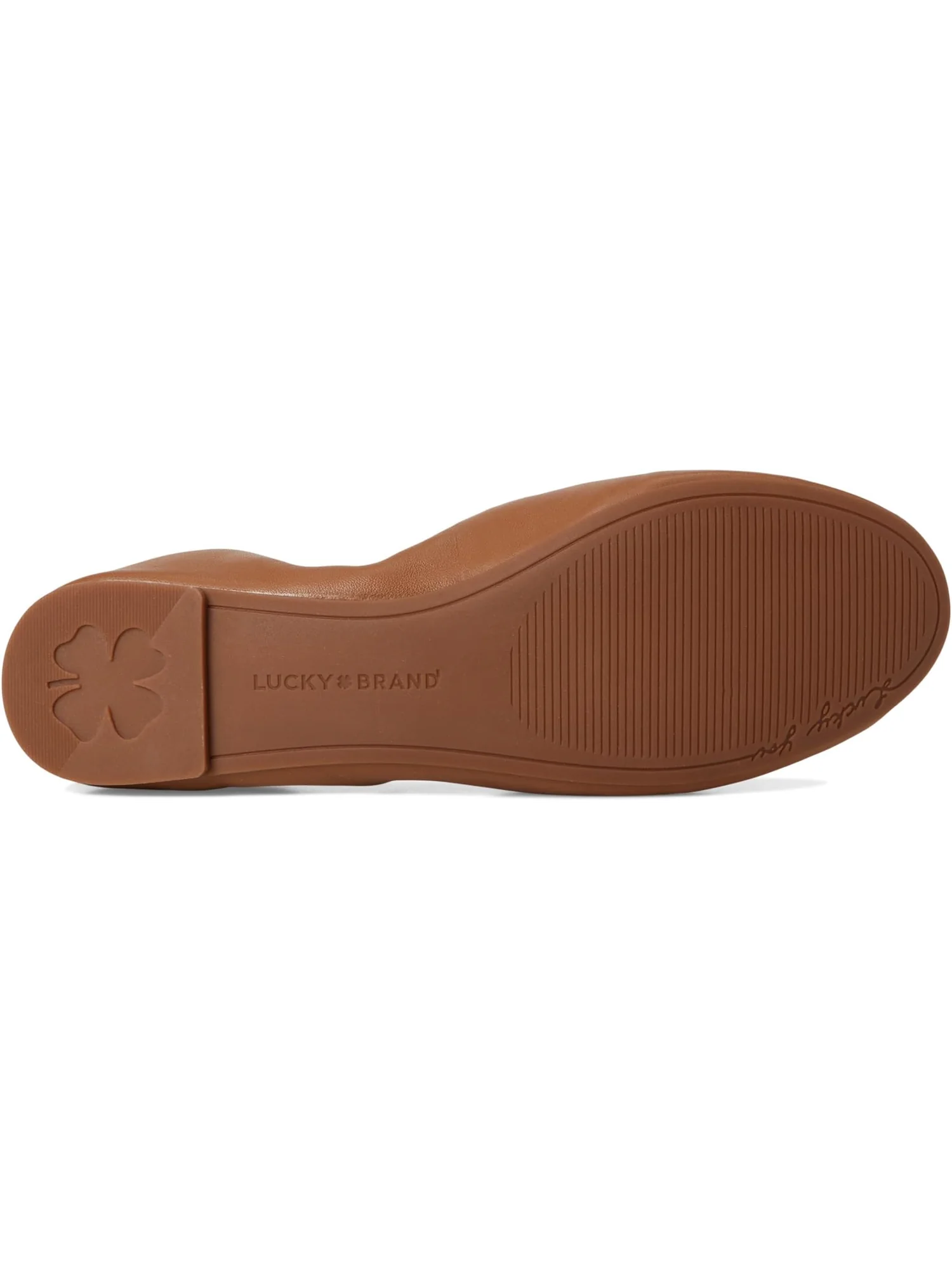 Балетки Lucky Brand Emmielou Leather Ballet Flat — изображение 3 из 7, миндальный