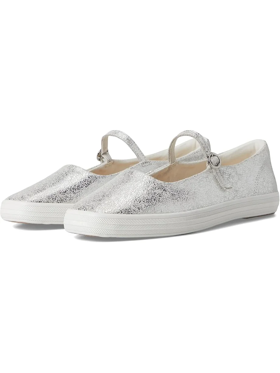 Женские балетки Keds Square Toe Mary Jane — изображение 1 из 7, серебристый металлик