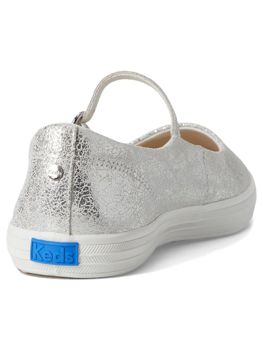 Женские балетки Keds Square Toe Mary Jane — изображение 5 из 7, серебристый металлик