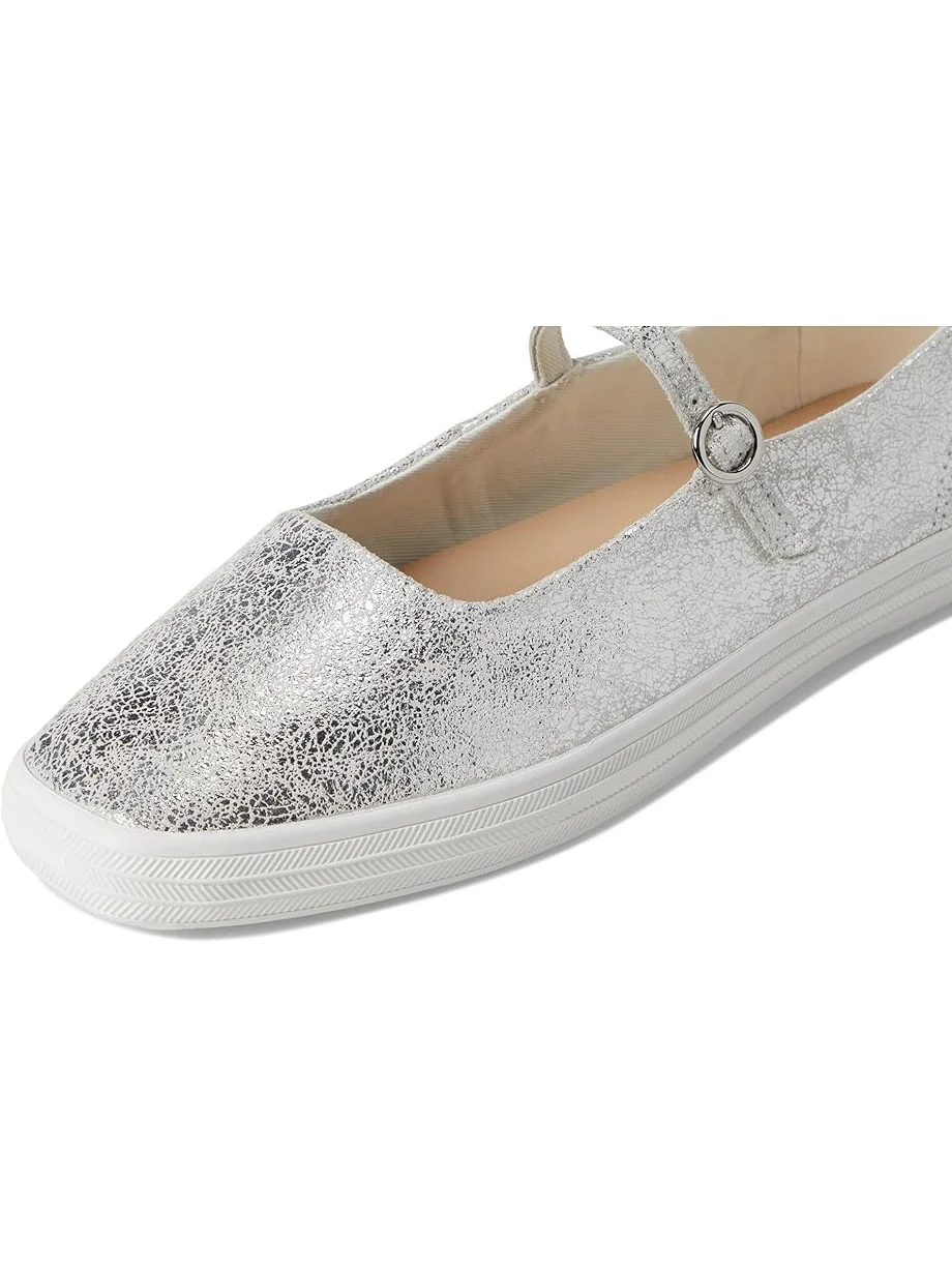 Женские балетки Keds Square Toe Mary Jane — изображение 6 из 7, серебристый металлик